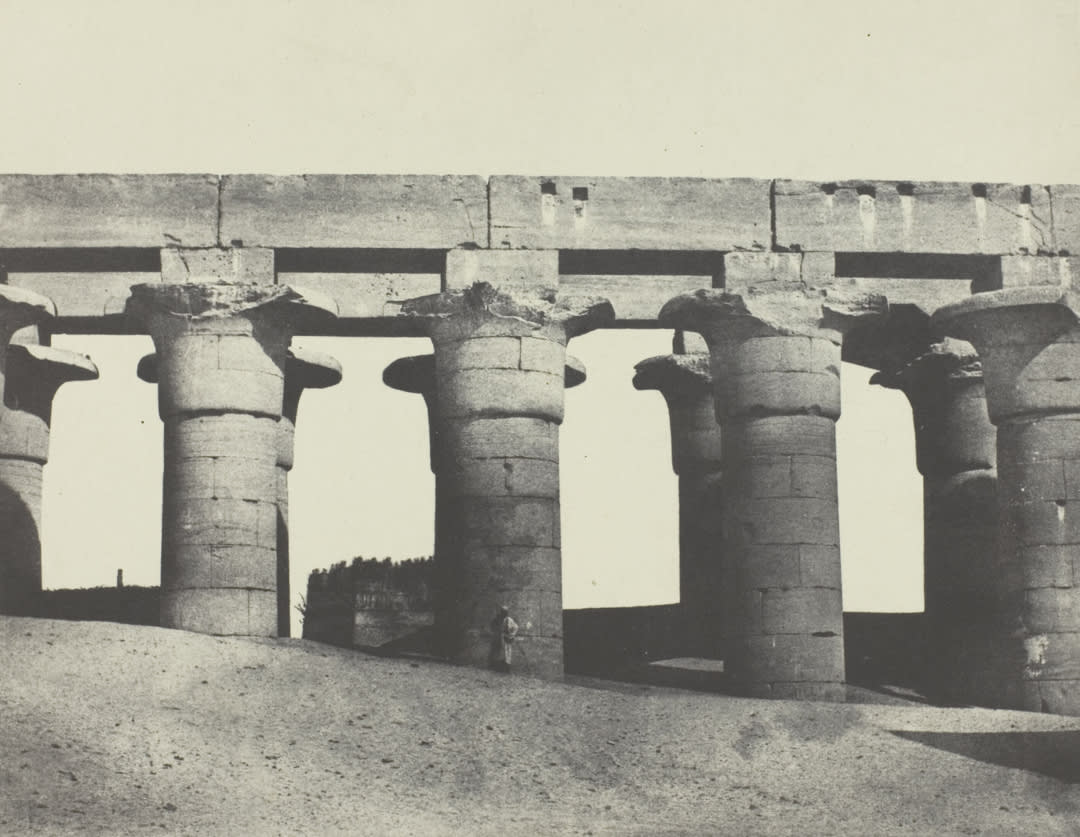 Luxor, Grand Colonnade of the Palace; Thebes;  Courtesy of the Art Institute of Chicago