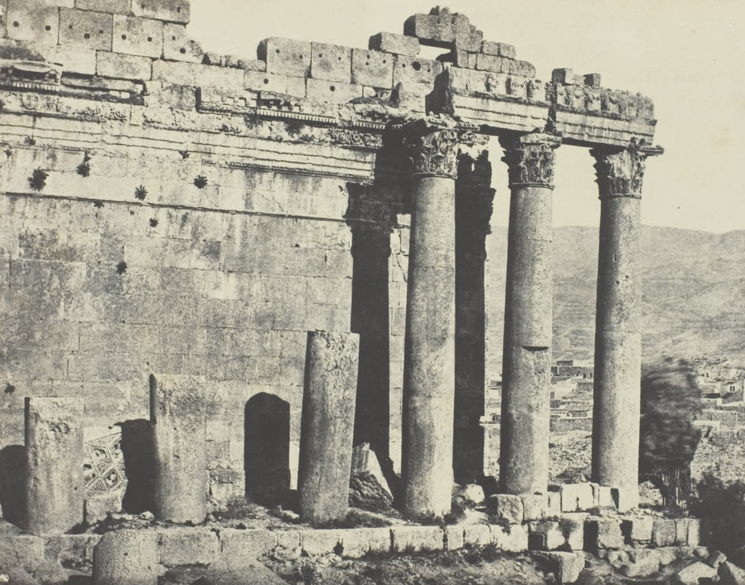Baalbek (Heliopolis), Temple of Jupiter, Western Facade, Syria;  Courtesy of the Art Institute of Chicago