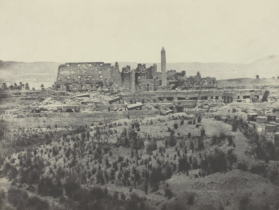 Palace of Karnak, General View of the Ruins, Taken from the East, Thebes;  Courtesy of the Art Institute of Chicago