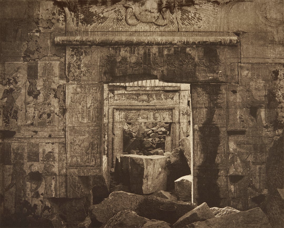 Ruins of the Temple — Interior View of the Naos Kalabsha (Talmis)