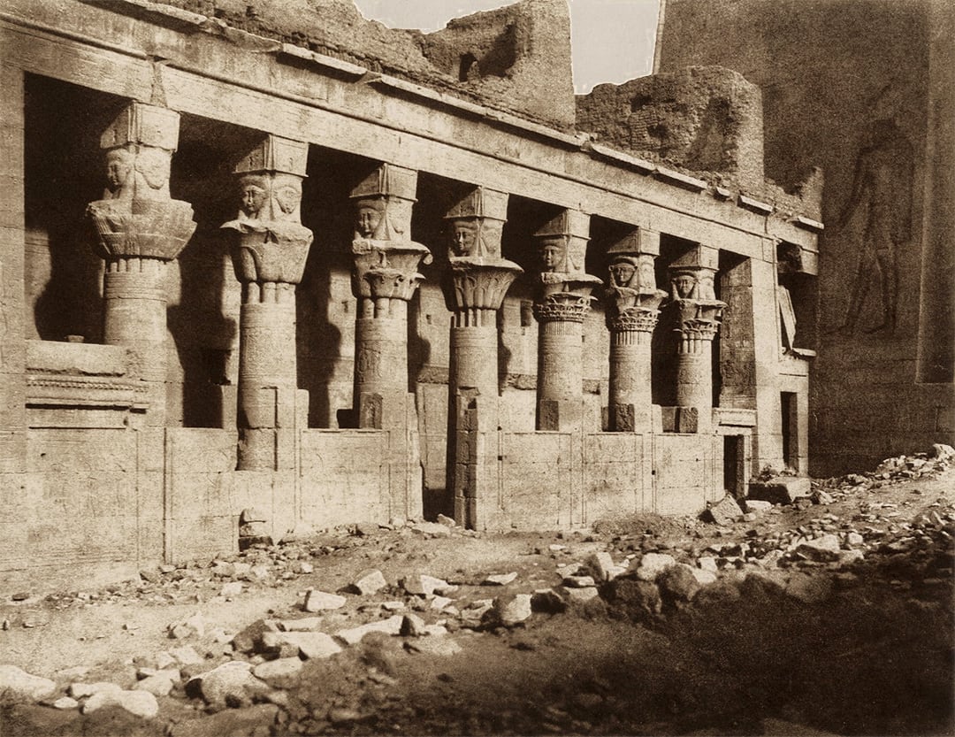 Western Temple — Eastern Side Seen from Point F Island of Fila (Philae)