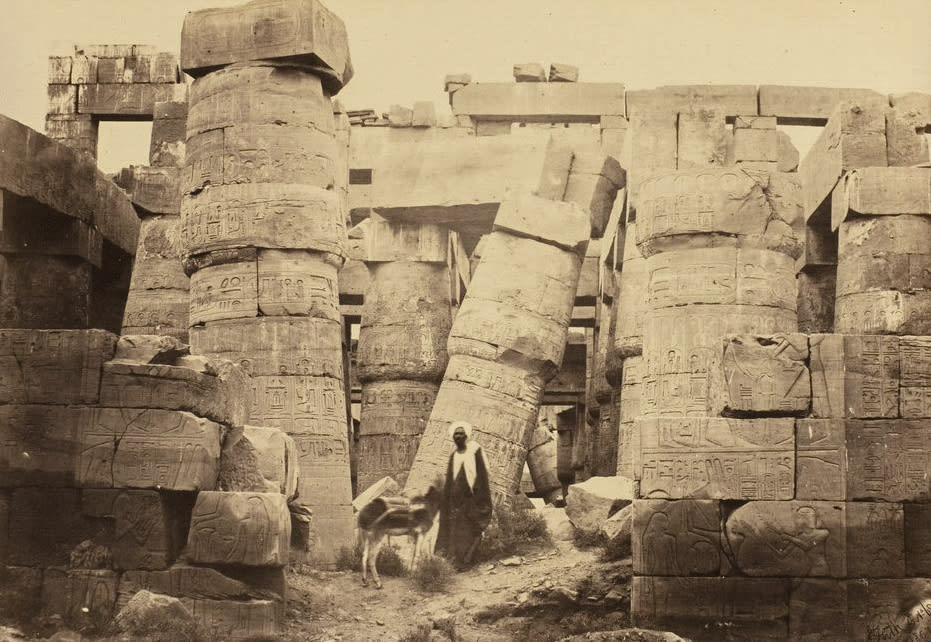 Pillars in the Great Hall, Karnac