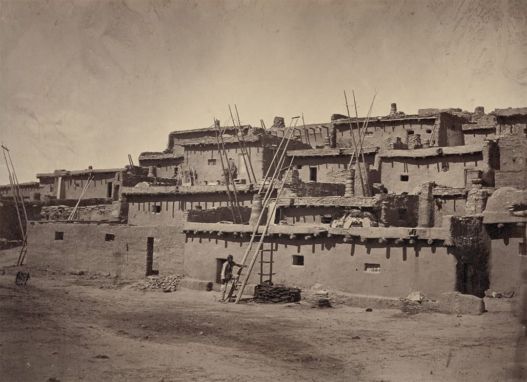 Section of South Side of Zuni Pueblo, N. M. 1783 ; Photo by Timothy H. O'Sullivan