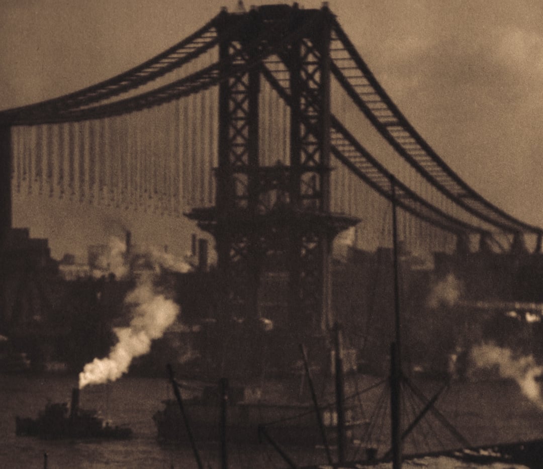The Unfinished Bridge (Manhattan Bridge), 1908–1909