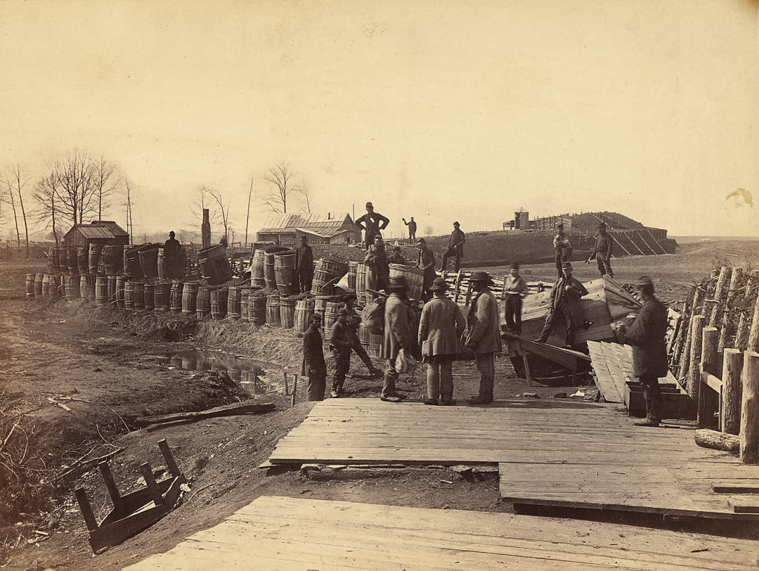 Fortifications at Manassas, March, 1862; Photo by George Barnard and James F. Gibson