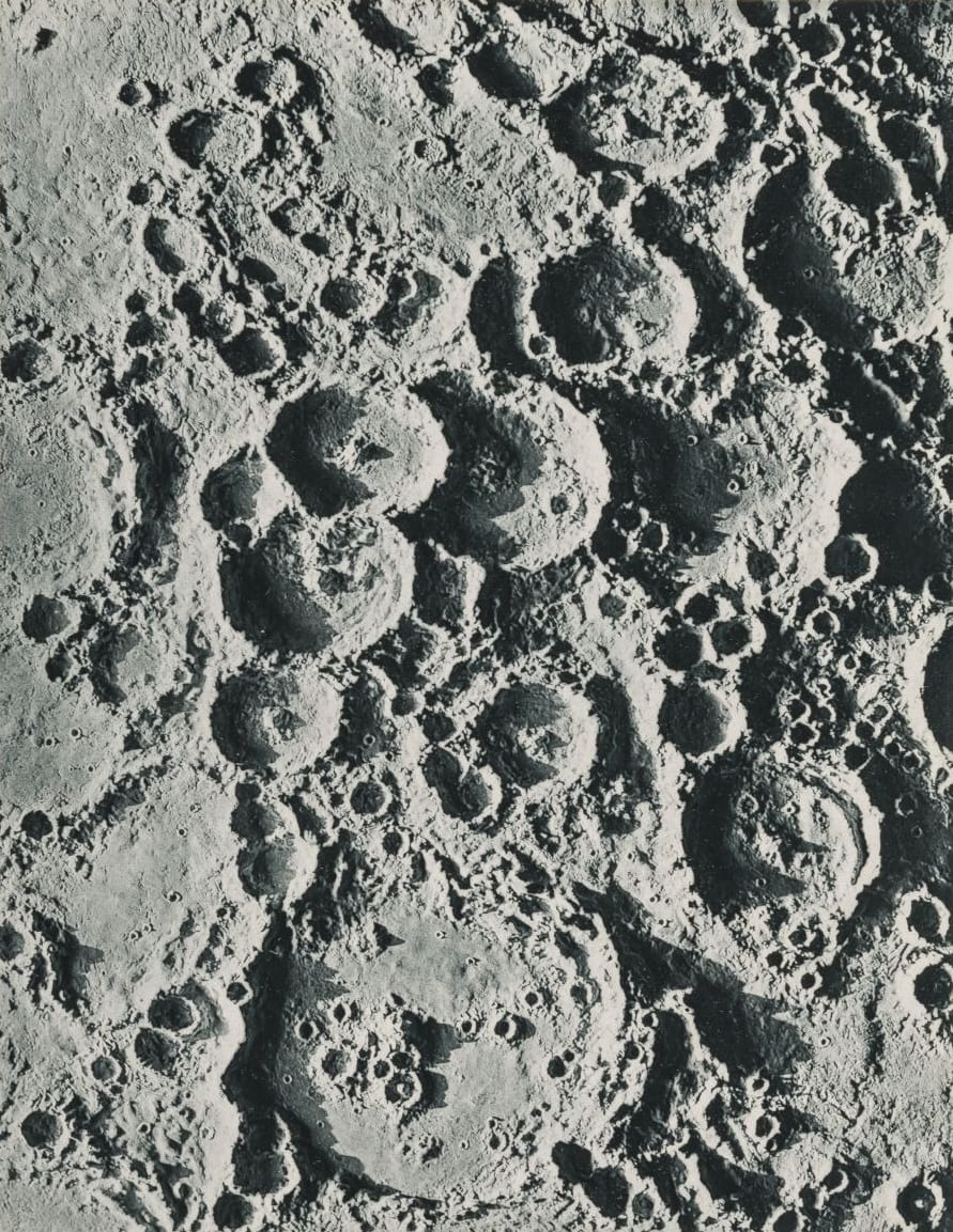 Overlapping craters. Image courtesy of University of St Andrews Libraries and Museums.