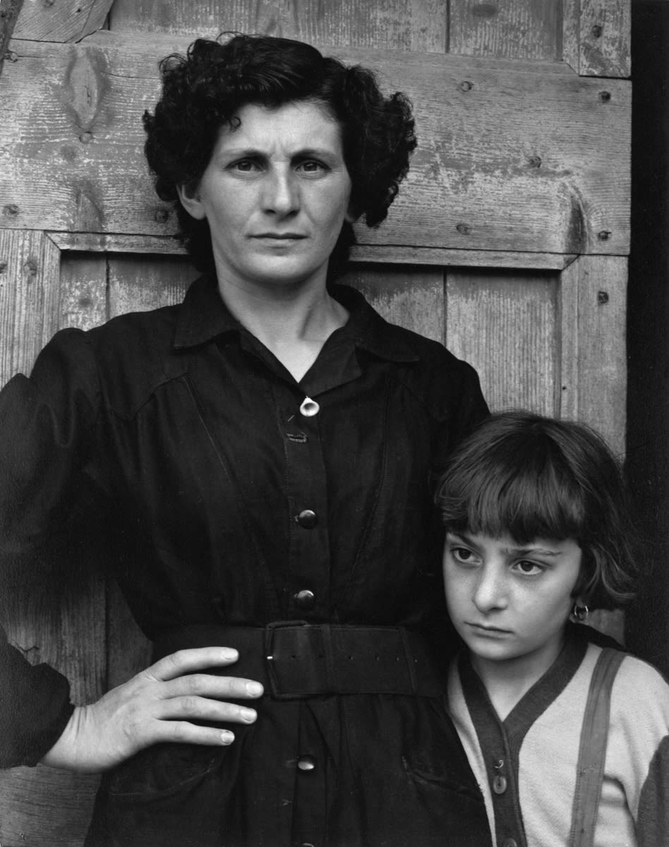 Postmistress and Daughter, Luzzara, 1953