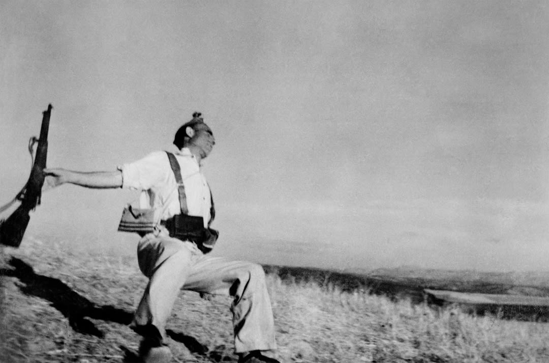 Death of a Loyalist Soldier. Cordoba, Spain. 1936. Robert Capa