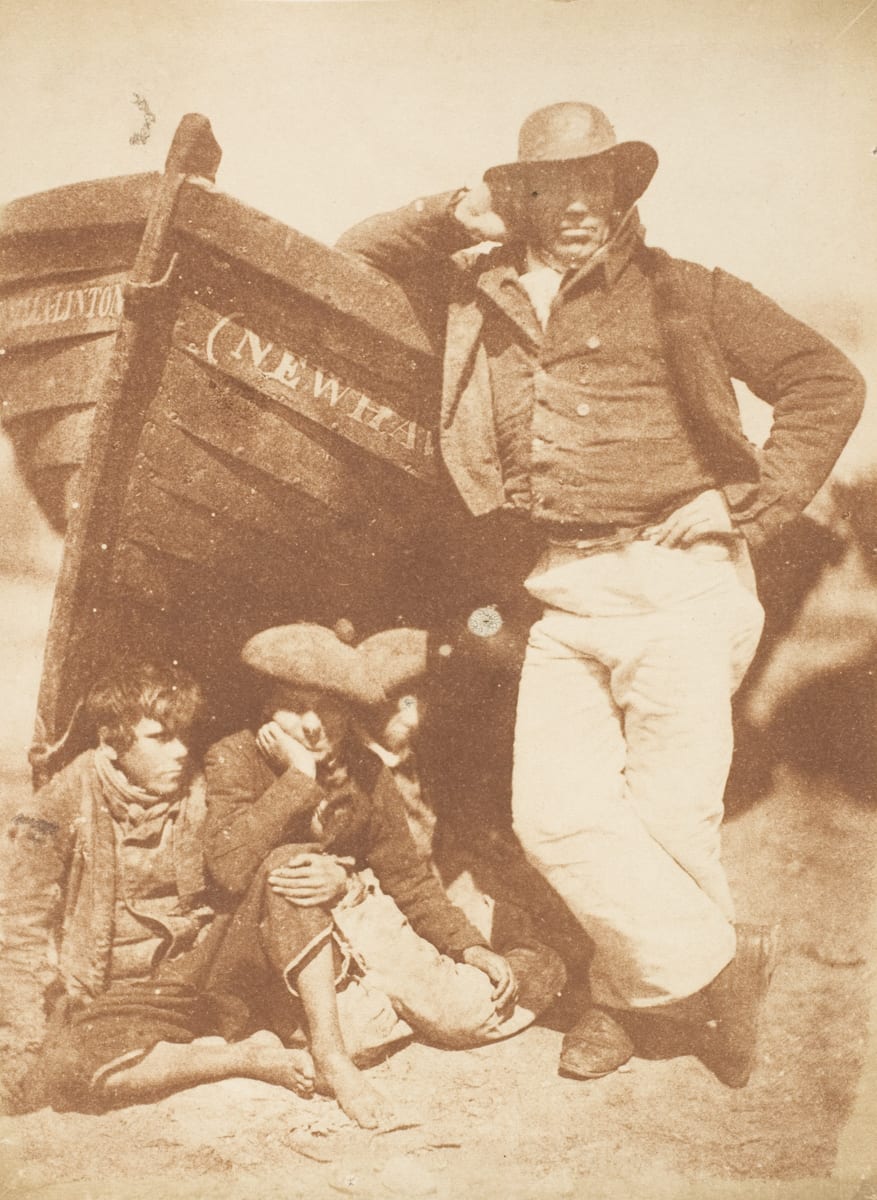 Three Unknown Boys and James Linton, Newhaven, 1843-47