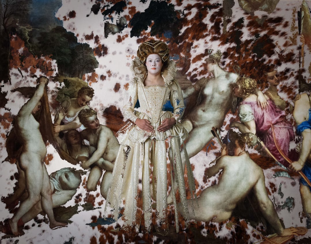 Jumping into Diana and Callisto, Titian, 2017