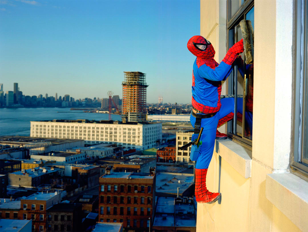 Spider-man – Bernabe Mendez, from Guerrero, window cleaner in New York, sends $500/month.