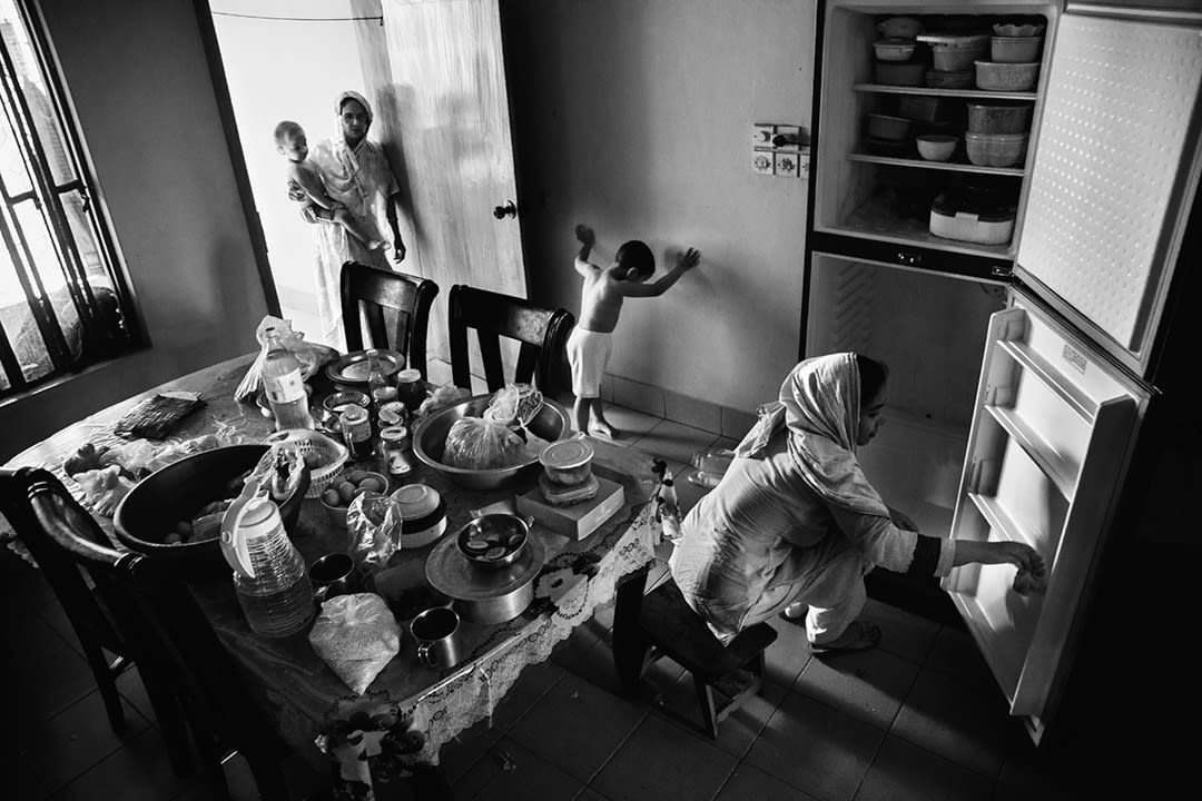 Daily family life during Covid-19 pandemic lockdown. 2020