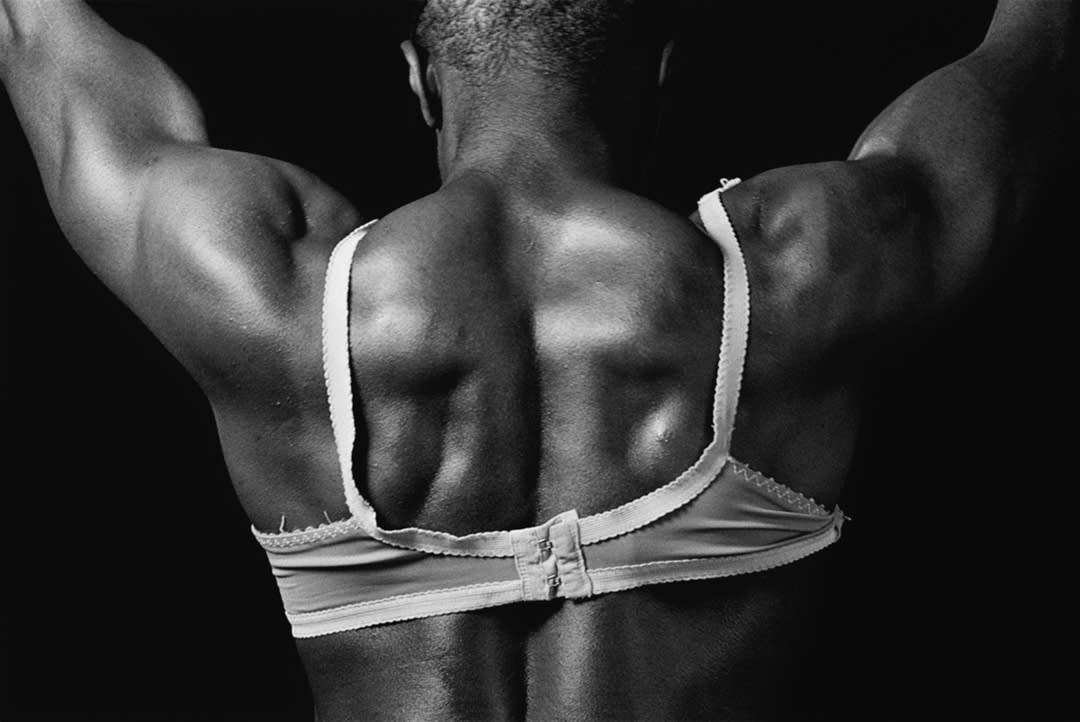 Bodybuilder in Bra, 1990