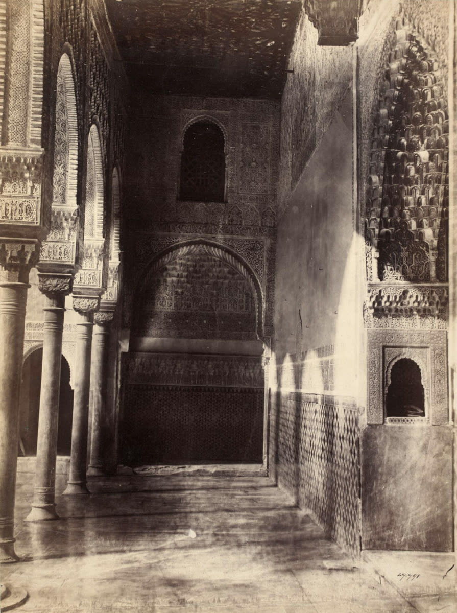 Corridor in the Alhambra, Granada, ca. 1860s