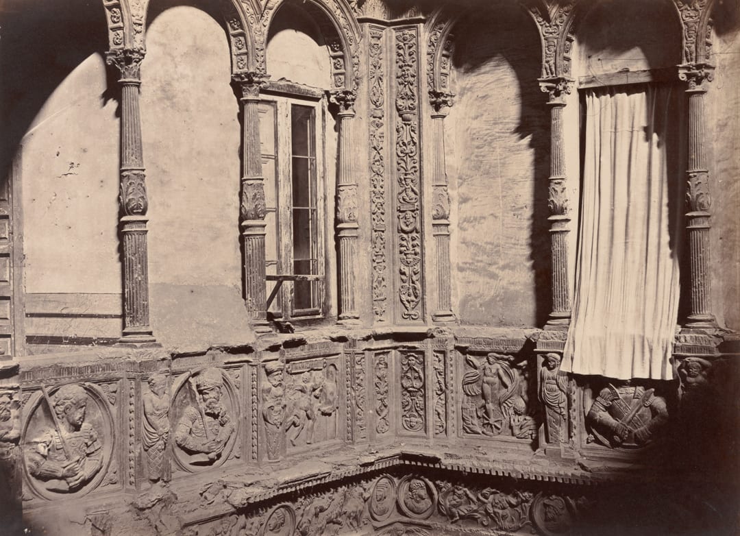 Zaragoza, Patio de la Casa Conocida con el Nombre de los Infantes, 1860
