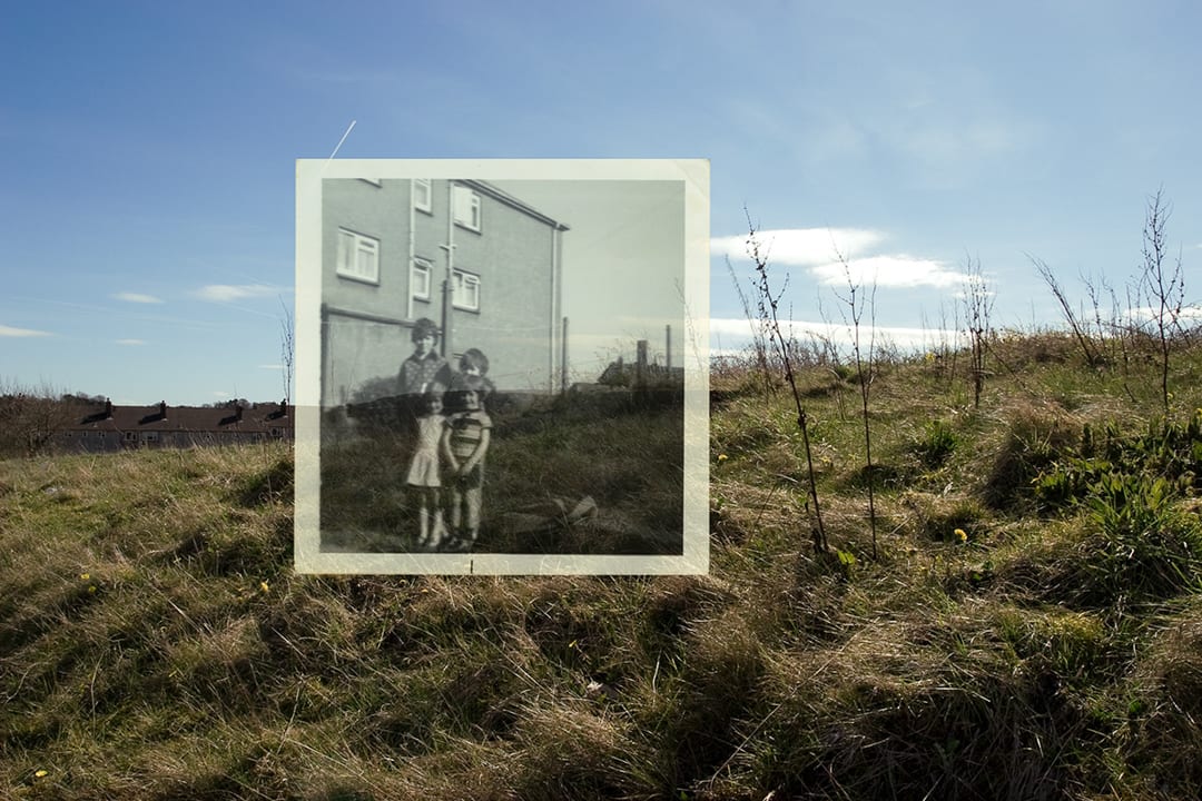 Nicky Bird & Jan McTaggart: Foxbar, Paisley;
Back of Annan Drive, 1977? / Back of Springvale Drive, 2007