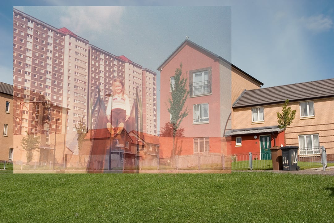 Nicky Bird & Lesley Weir: Ardler, Dundee;
Multi Park, 1977–78? /Scotscraig Road, 2007