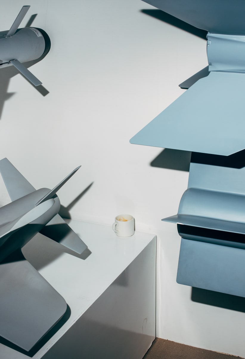 Missile models Python, Derby and Spike ER at the stand of the Israeli Rafael Advanced Defense Systems Ltd. Such missiles e...