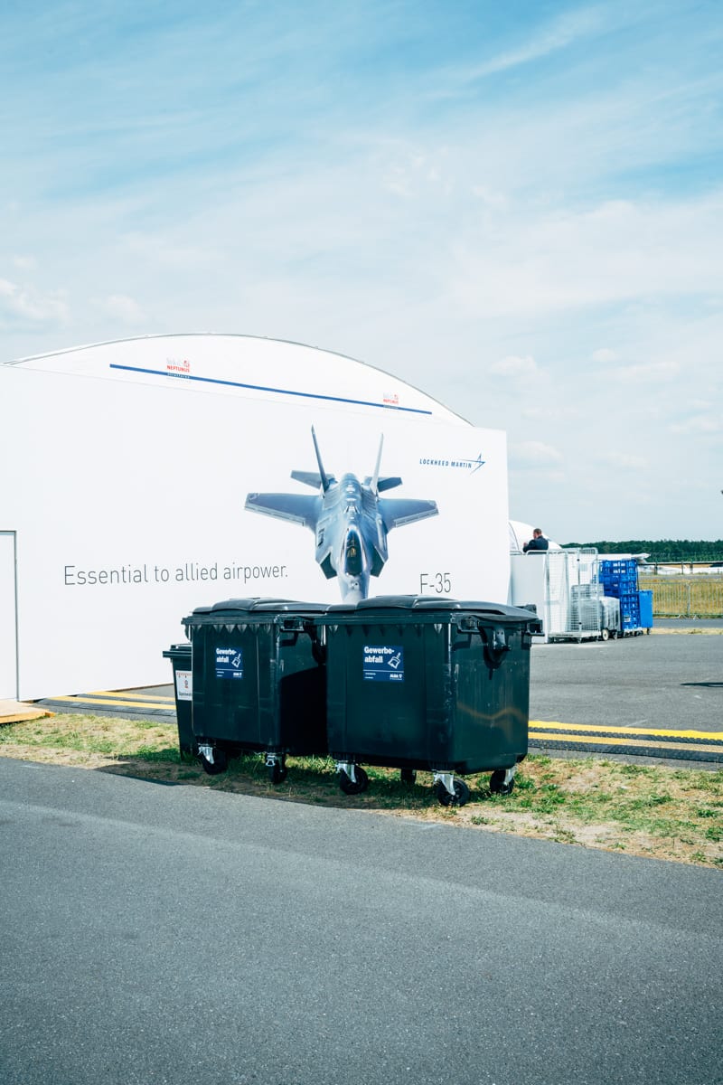Pavillon von Lockheed Martin bei der ILA 2022 in Berlin