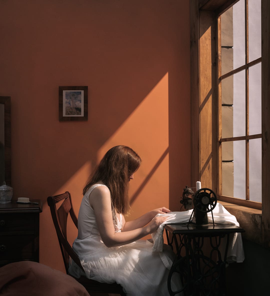 Girl at a Sewing Machine, 2022