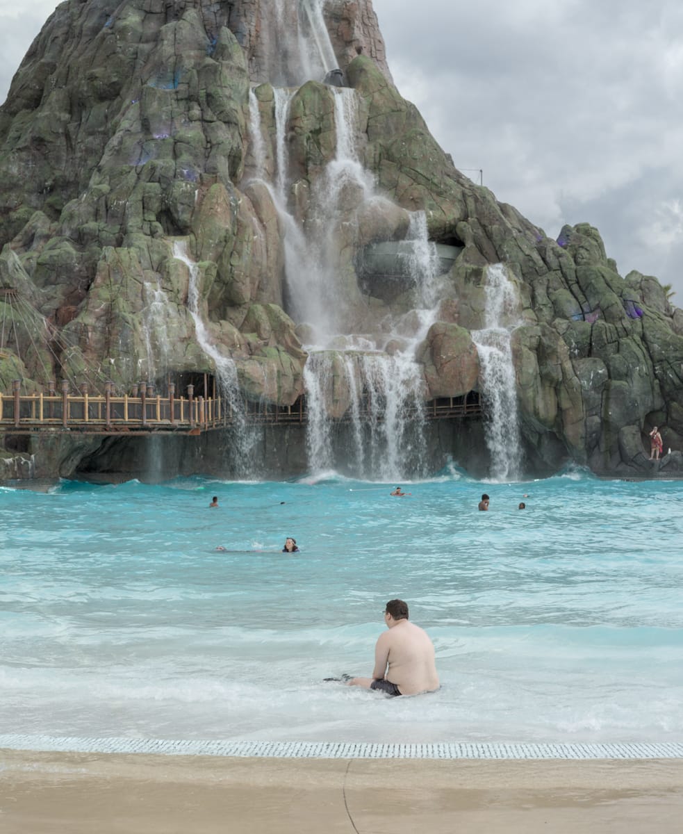 Volcano Bay theme park. USA