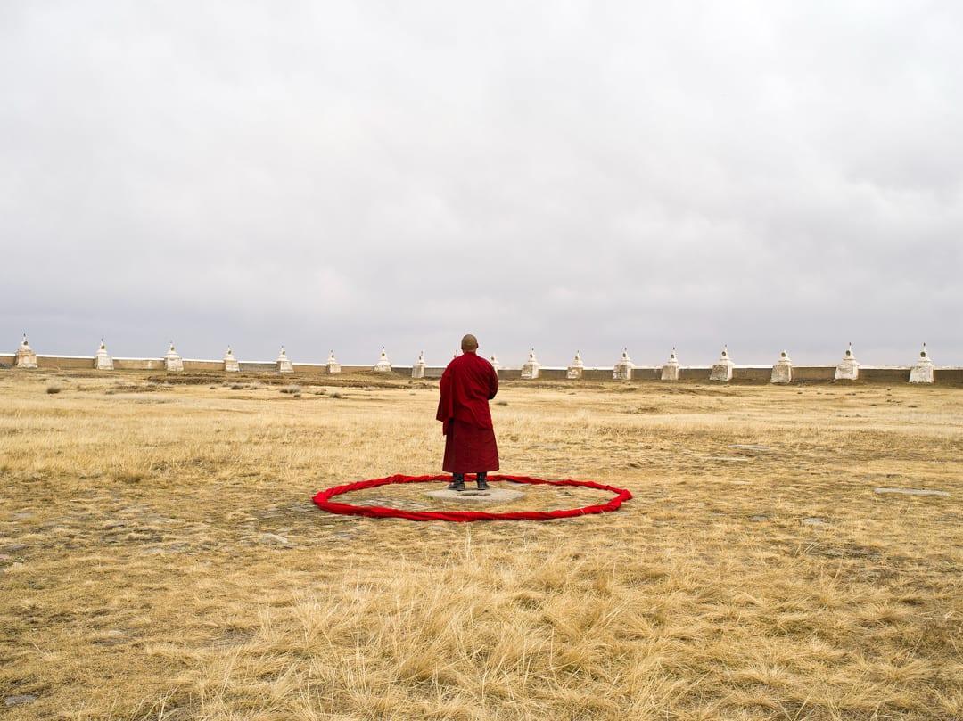 Monk, Gobi Desert, 2013