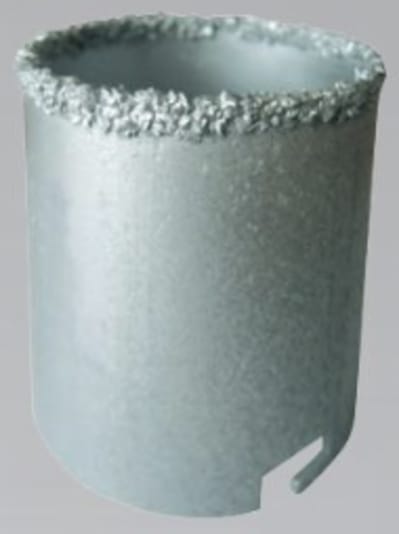 Scie trépan concrétion carbure haut. 55 mm Ø 63