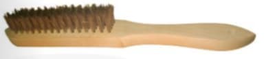 Brosse métallique en acier manche bois 3.5 x 29.5 cm - Leman S.A