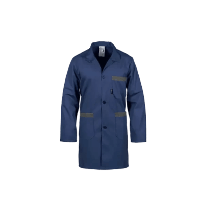 Veste de travail bleu marine-gris poly-coton taille L - Vito