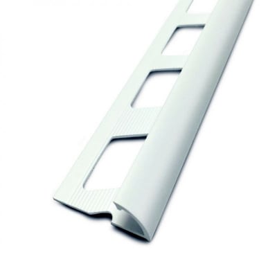 1/4 de rond ouvert 6 mm pvc blanc 2.5 m
