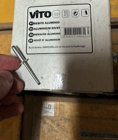 Rivet aluminium 18 mm Ø 5 / 500 unités - Vito