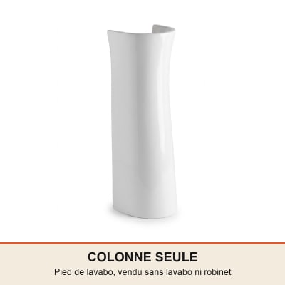 Colonne Emilie blanc 66.8 x 18.5 cm NF
