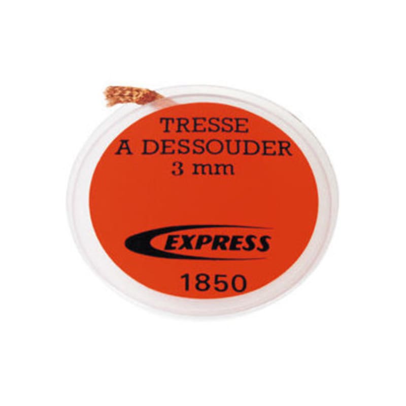 Tresse à dessouder 3 mm pour radio électricité