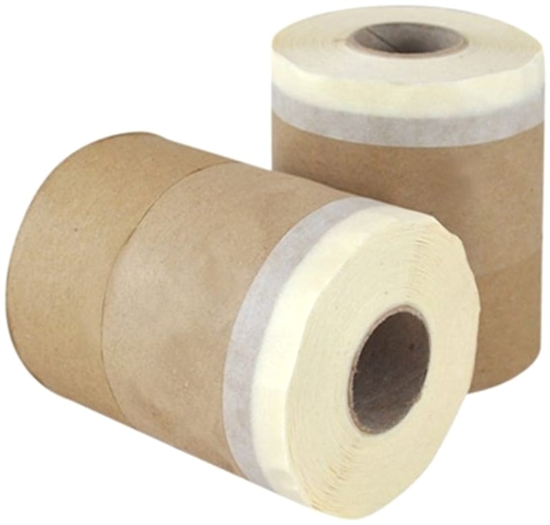 Papier de protection avec ruban adhesif 10 cm x 20 m - 