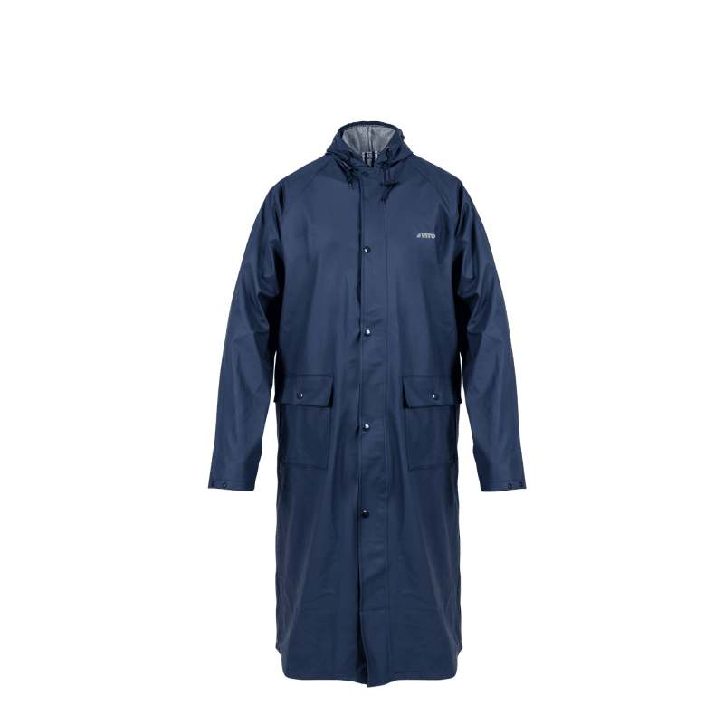 Cape de pluie PU bleu taille M - Vito