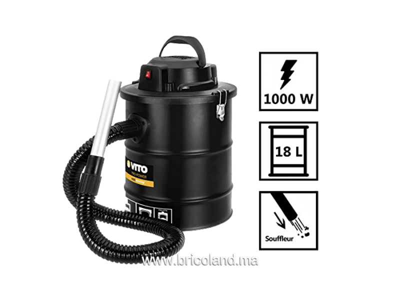 Aspirateur/Souffleur de cendres 1000 W / 18 L - Vito