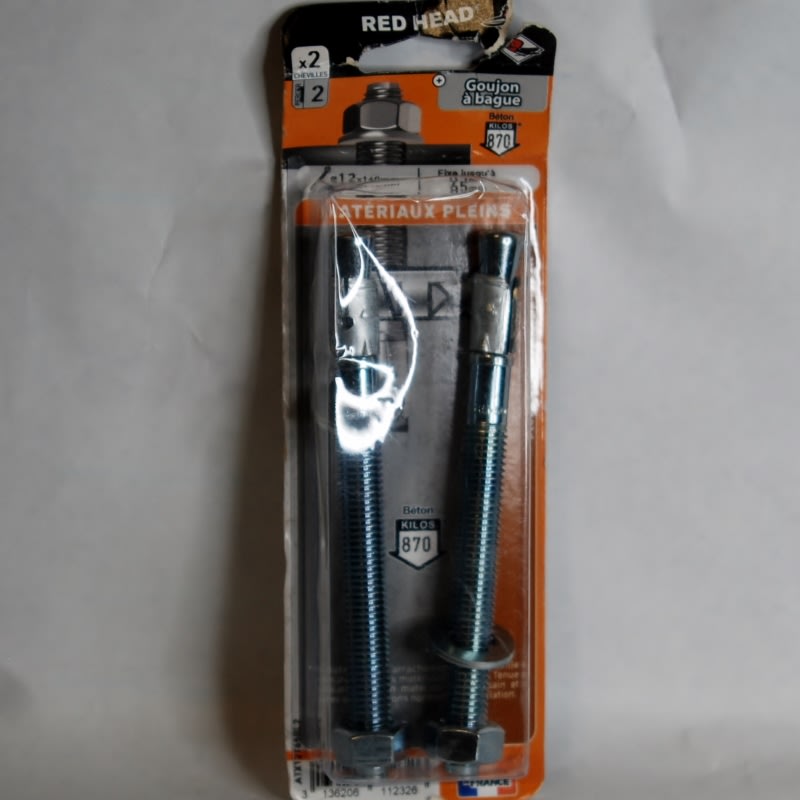 Goujon à bague Ø 12 x 140 mm / C 20 unités - Outifix