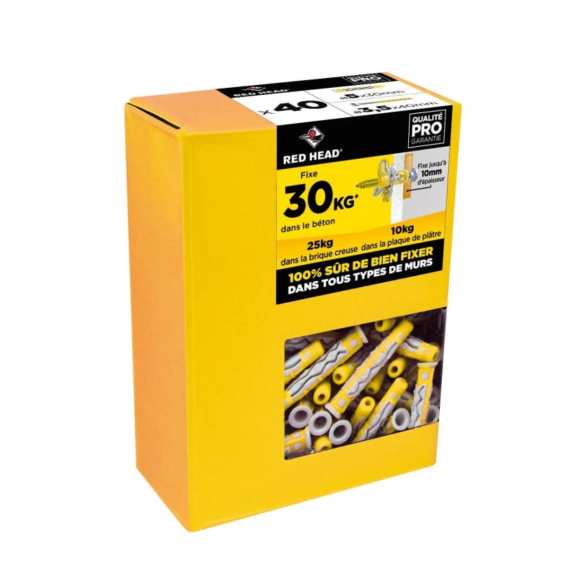 Cheville NTC multi-matériaux Ø 5 x 25 mm / C 1000 unité