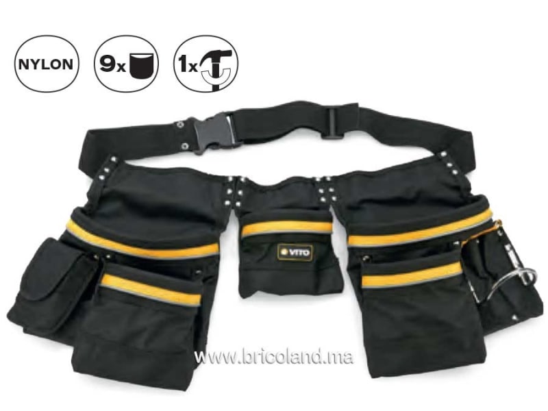 Ceinture porte-outils simple en nylon - Vito