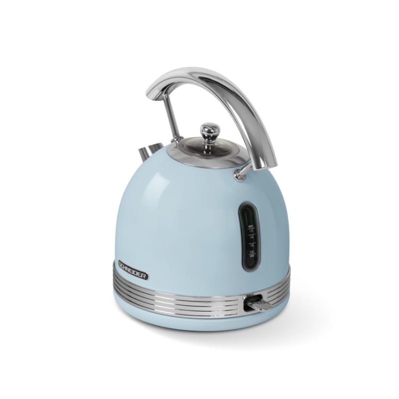 Bouilloire sans fil vintage bleue - Schneider