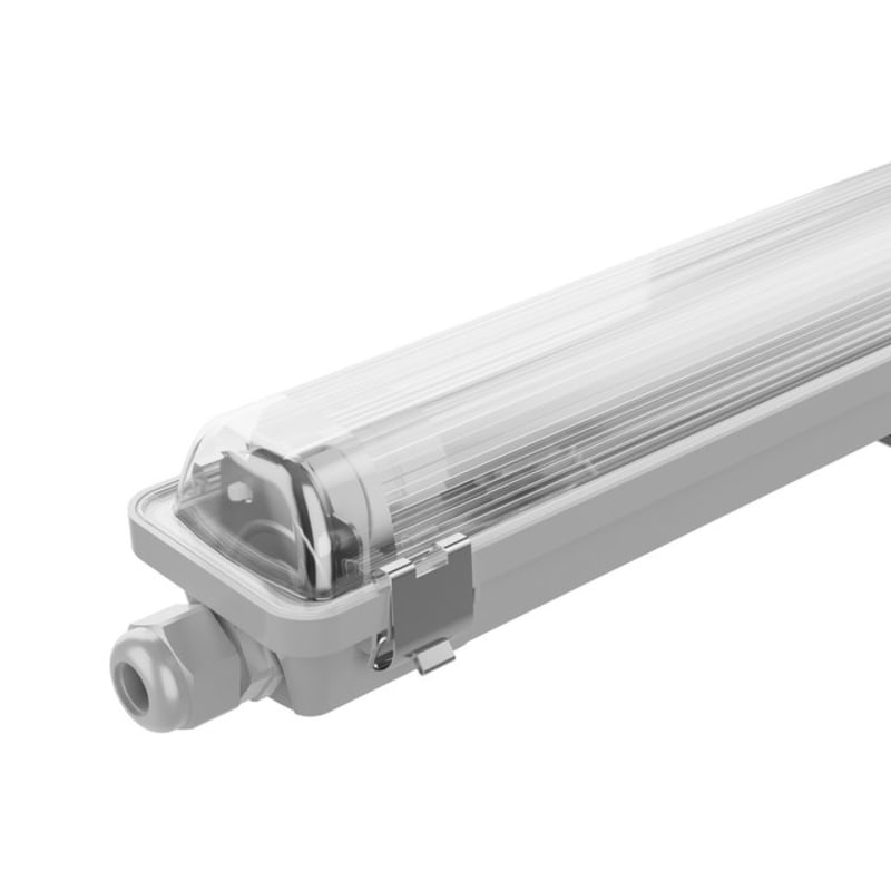 Réglette acrylique opal avec lamp T8 Led 2x9w 6500k 60 