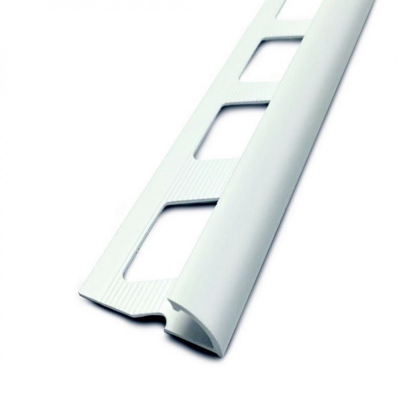 1/4 de rond ouvert 6 mm pvc blanc 2.5 m