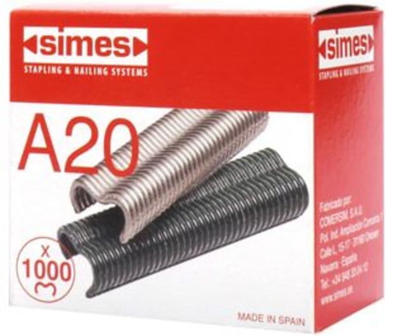 Agrafe C20 galvanisée / 15000 unités - Simes
