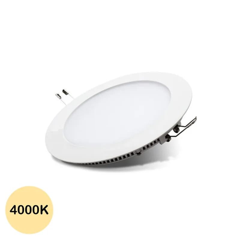 Panneau Led rond 120 mm 6w 3000k blanc - Aslo