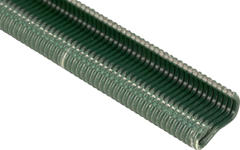 Agrafe Omega16 plastifiée vert 7,85 mm / 2500 unités - 