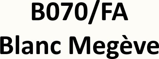 Panneau HPL Soft B070 blanc megève 307 x 132 x 0,8 mm -