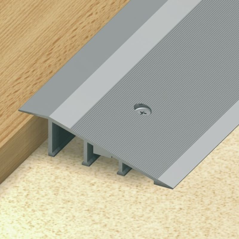 Rampe d'accès à visser aluminium naturel 1 x 300 cm
