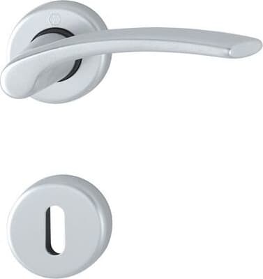 Garniture monobloc en aluminium Clé L Roissy - Hoppe