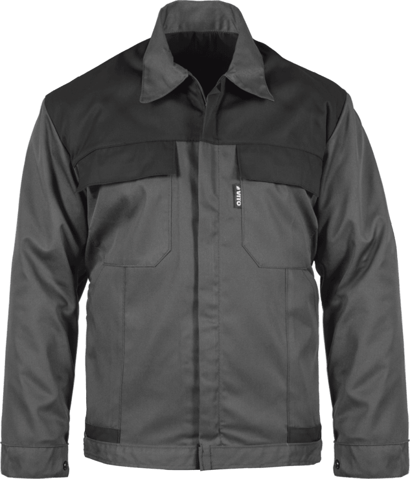 Veste de travail gris-noir poly-coton taille M - Vito