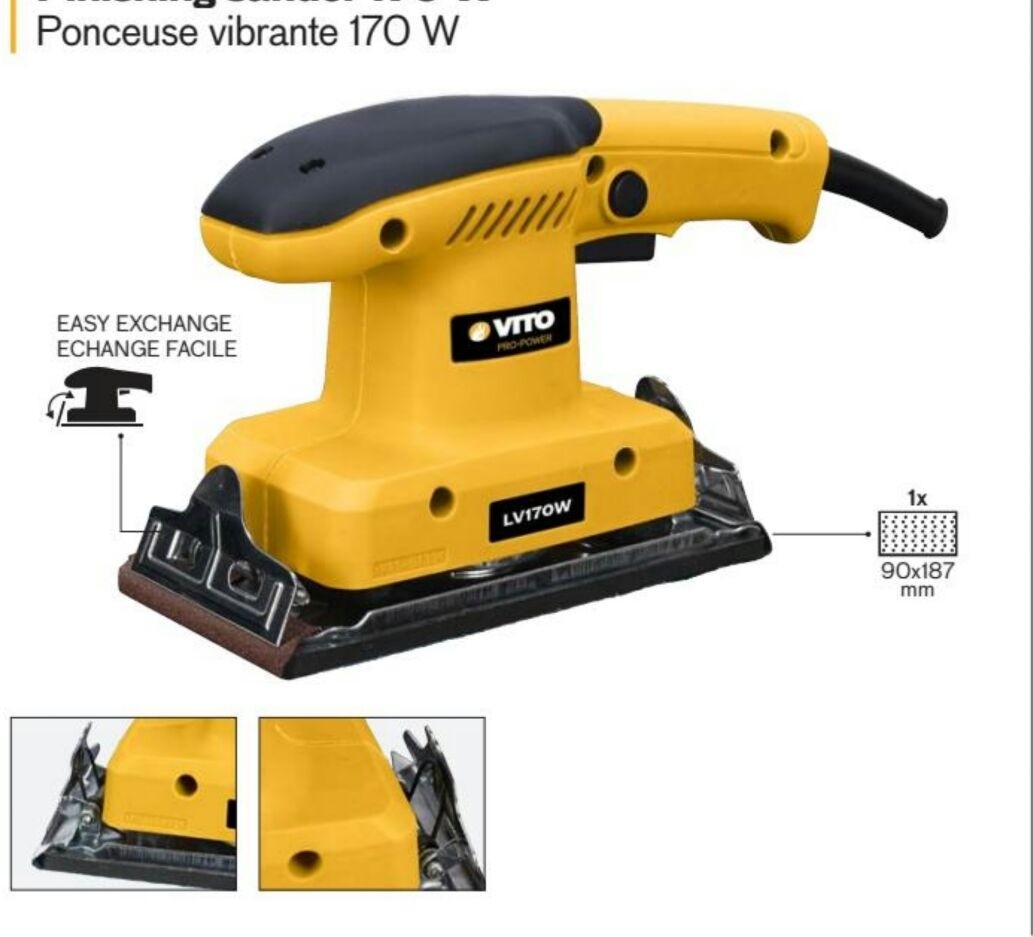 Ponceuse vibrante 170 W - Vito
